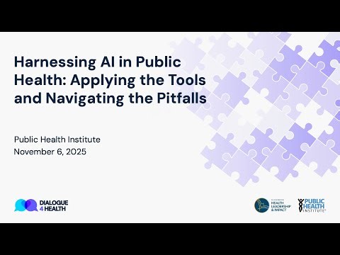 Harnessing AI in Public Health: Applying the Tools and Navigating the Pitfalls