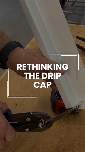 Buchner Manufacturing on Instagram: "Rethinking the drip cap! 💡 Noel shows a different take on a drip cap detail that uses a small “dam” to direct water over the face of the window. With weeper holes in the top J-channel, water is guided down, hits the drip cap, and flows safely out, and not back behind your siding. #buchnermanufacturing #contractorlife #fyp #dripcap #sidinginstaller #sidinginstallation #sidingreplacement #sidinglife #construction #aluminum #contractorsofinsta #contractorsofins