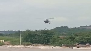 Image of the day: Army chopper rescues 5 people stranded on a hillock in Telangana