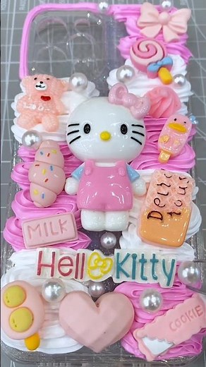 The Cutest Hello Kitty Phone Case Ever 💕✨️ #cutecreations #hellokitty #shortsfeed