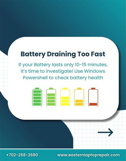 Laptop Battery Dying Fast? Signs You Need a New Battery #lasvegas #shorts #laptoprepair