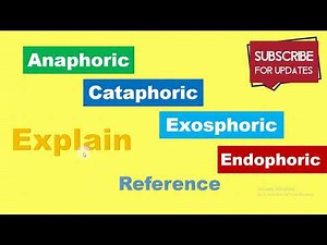 Types of reference| Exophoric, Endophoric , Cataphoric and Anaphoric | Urdu