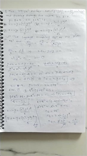 🔥 PDE Cauchy Problem Trick in 30 Sec | CSIR NET Maths PYQ 🚀 #Shorts