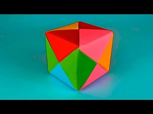 How to make a Paper 3D cube : Origami CUBE Out Of Paper