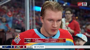 Anton Lundell is with Katie Engleson to discuss the keys  to a strong finish as the Panthers lead 4-1 through two! 혞혢혵혤혩 → https://bspts.cc/florida-panthers-x6502 | FanDuel Sports Network Florida & Sun | Facebook