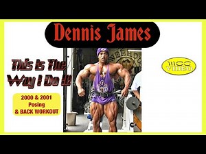 Dennis James Posing 1 Week Out From 2000 & 2001 Mr Olympia - Back Workout