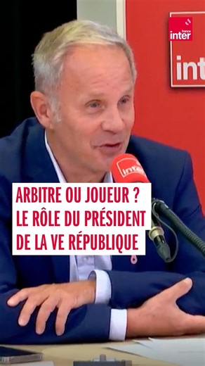 13K views · 67 reactions | Arbitre ou joueur : quel est le rôle du président de la Ve République ? "L’Élysée dans la tourmente, anatomie d’un exécutif en crise", un podcast de Thomas Snégaroff, aux côtés de l'historien Jean Garrigues, à écouter dès maintenant sur le site et l'application Radio France ➡️ https://l.franceinter.fr/BJB | France Inter | Facebook