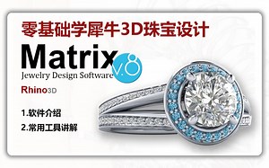 Rhino3D/Matrix珠宝设计 03 软件介绍 常用工具列讲解