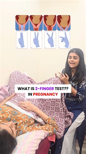 Sushila Singh | Cosmetic Gynecologist on Instagram: "If you’ve ever heard the term “2-finger test” and wondered what it actually means here’s the simple explanation 👇 In gynaecology, this refers to a part of the bimanual pelvic examination. Doctors gently use one or two fingers (index + middle) inside the vagina while the other hand presses on the abdomen. Why do we use two fingers? 🔹 To assess pelvic muscle tone 🔹 To understand if the pelvic floor is tight, weak, or tender 🔹 To feel the siz