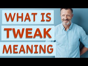 Tweak | Definition of tweak