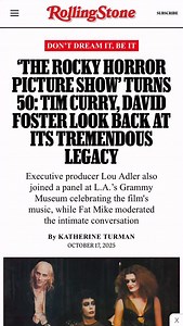 22K views · 120 reactions | Comment “Don’t Dream it Be It” and you’ll get the link to the full article DMd Fatty moderated an incredible night with Lou Adler, Tim Curry and David Foster celebrating 50 years of Rocky Horror Picture Show. | NOFX | Facebook