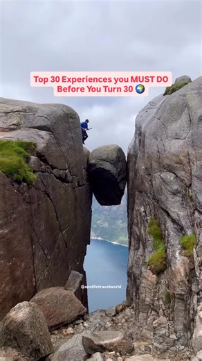 Must-have 30 experiences before you turn 30! 🌍🔥 BLESSED to have lived these moments 😭🙏🏻 If I’ve missed something epic, drop it in the comments 🫶🏻 1. ✈️ Skydive or Indoor Skydive 2. 🎈 Ride a Hot Air Balloon 3. 🐘 Bathe an Elephant (Ethically) 4. 🏔️ Trek to Everest Base Camp 5. 😱 Canyon Swing or Bungee Jump 6. 🦈 Scuba Dive or Shark Cage Dive 7. 🔗 Ride the World’s Longest Zip Line 8. 🌊 Go White Water Rafting 9. 🌿 Take on an Amazon Survival Challenge 10. 🐕‍🦺 Go Glacier Dog Sledding 1