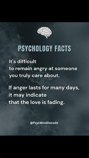 If Anger Lasts Too Long… Love May Be Fading 🧠🔥 #psychologyfacts #humanbehavior #humanpsychology