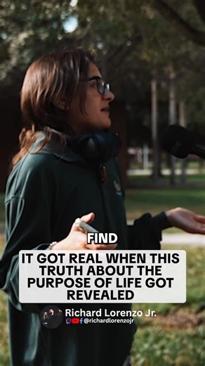 Richard Lorenzo Jr. on Instagram: "It Got Real When This Truth About the Purpose of Life Got Revealed! I asked a simple question — “What’s the purpose of life?” — and her answer opened the door to something much deeper. She began explaining life through sacred geometry, patterns, and the idea that we all come from dirt and stars. She believed we’re here to learn lessons, to explore, and eventually return to a creator… even though she wasn’t sure who that creator was. As the conversation unfolded
