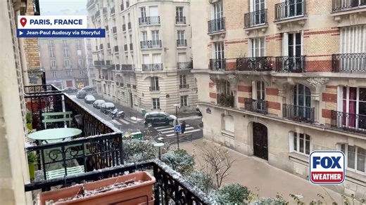 807K views · 3.5K reactions | PICTURESQUE IN PARIS ❄️: There were breath-taking views in Paris, France, on Monday as light snow fell across the region. Local meteorologists issued an orange alert for the presence of snow and ice in the popular tourist destination. | FOX Weather | Facebook