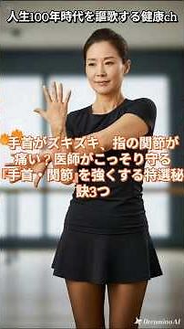 腱鞘炎・ばね指に効く！｜医師がこっそり行う『手首と指の痛み解消』究極習慣3選#腱鞘炎対策 #手根管症候群 #指の痛み #手首のストレッチ #健康寿命 #関節ケア