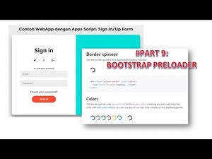 Login Form with Google Apps Script - Part 10: Bootstrap Preloader