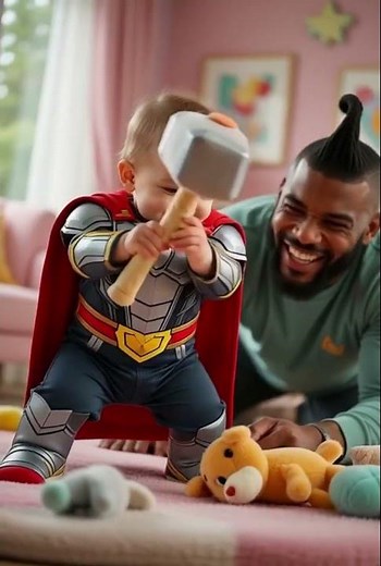 Cute Baby Captain America Cartoon | Fun Kids Animation with Thanos