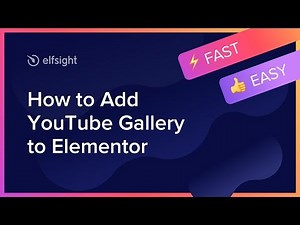 How to Embed YouTube Video Gallery on Elementor