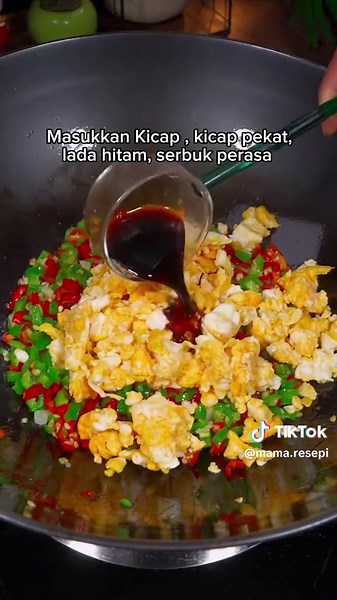 Resepi Telur Goreng Cili Hijau yang Mudah