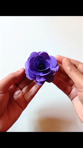 Easy Paper Flower Craft | Simple Flower Making Idea #shorts #papercraft #craft #diy #youtubeshorts