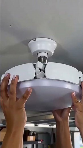 This Ceiling Fan Light Screws Into Your Light Socket!