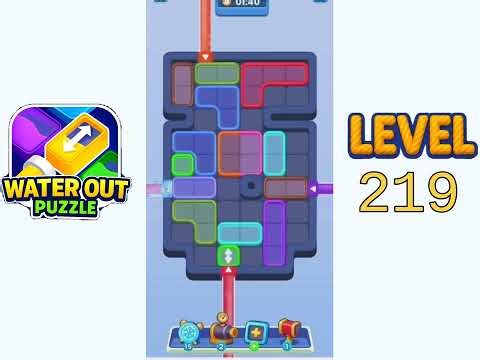 Water Out Puzzle Level 219 Walkthrough Solution