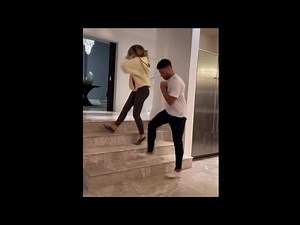 Perrie Edwards and Alex Oxlade-Chamberlain - Stair Shuffle
