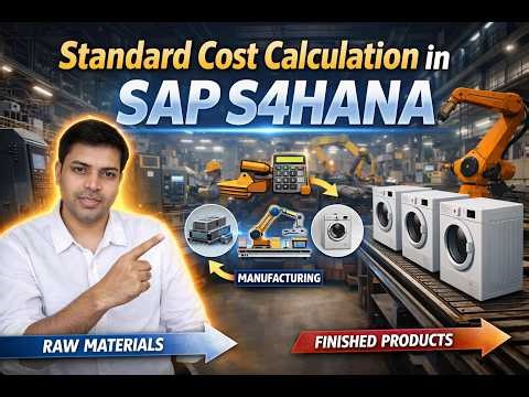 SAP Standard Costing Explained | How Costing Run Calculates Standard Cost (CK11N/CK40N)