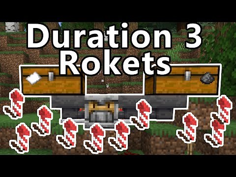 Flight Duration 3 Rockets AutoCrafter | Minecraft 1.21