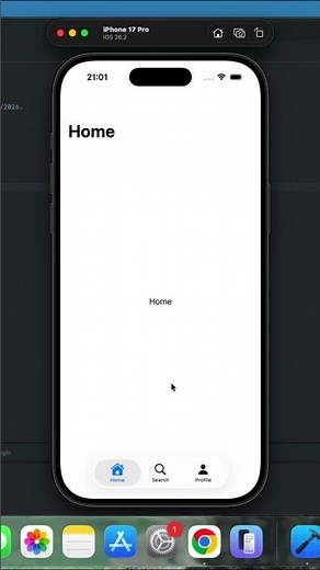 Native SwiftUI Bottom Tab Bar! 📲 #shorts #swift #xcode