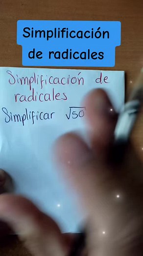 Simplificación de Radicales: Raíz Cuadrada de 50
