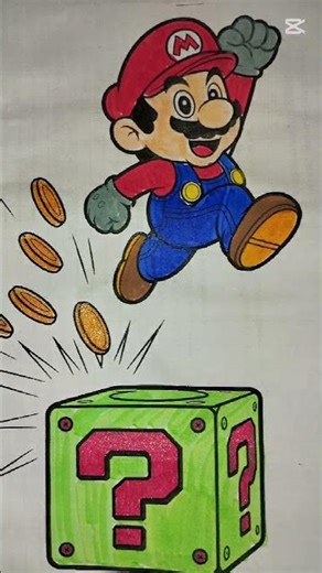 Don't Wake Mario 🚩 Colouring challenge 🌀🔥 #coloring #mario #gaming #nintendo