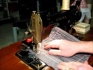 Singer 15-91 sewing machine and No. 42 cabinet