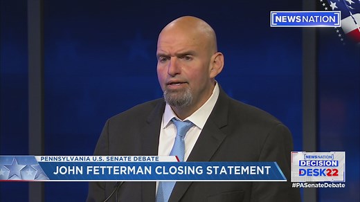 Senate candidates John Fetterman, a Democrat, and Mehmet Oz, a Republican, make their final pitch to voters during closing statements in their first and only debate ahead of the Nov. 8 election. #Pennslyvania #midterms #PASenateDebate | NewsNation