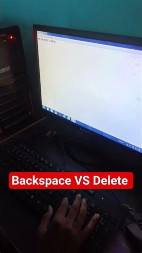 Backspace VS Delete #shorts #shortvideo #viralreels