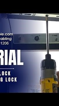 Door Access Control Training TUTORIAL | Screwing in Lock Plate for Mag Lock | BridgeCable.com