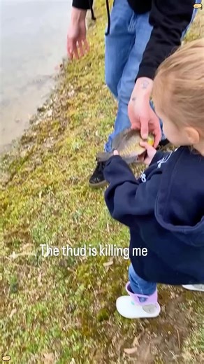 The Perfect Release… Almost 😂🐟#funny #kids #baby #fish #funnyvideo #fyp #foryou