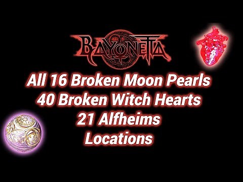 Bayonetta 1 All 16 Broken Moon Pearls, 40 Broken Witch Hearts, 21 Alfheims Locations [Guide]