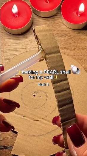 🐚😍🐚 Making a SEASHELL for my wall 🪸 Cardboard Craft | DIY Shark Tutorial #cardboard #diy #craft