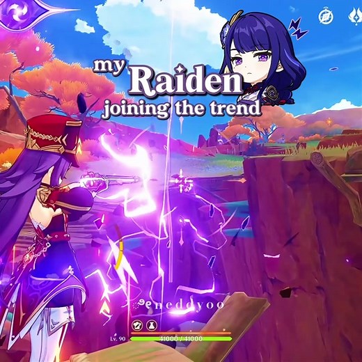 inazuma shines itenal 💅🏻✨ #genshinimpact #hoyocreators #raiden #natlan #showcase #build