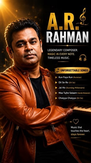 A.R. Rahman's 5 Timeless Songs ❤️🎶 | Every Music Lover Must Hear #trending #love #top #popularsong