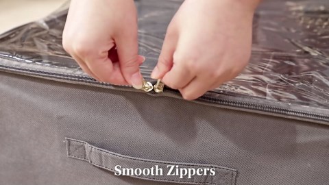 Lifewit Shoe Storage Organizer for Closet Fits 12-16 Pairs, Fabric Large Shoe Box Storage Containers with Clear Cover, Foldable Bins Fit for Boots Heels Sneakers 17"(L) x 17"(W) x 12.5"(H) 2 Pack Gray