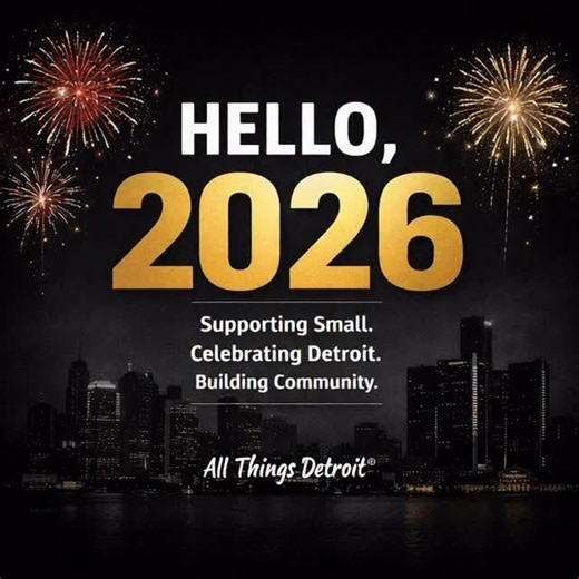 Hello, 2026 ✨ A new year, new energy, and the same commitment to supporting Detroit’s small businesses and the community that makes this city what it is. Thank you to every vendor, shopper, partner, and supporter who continues to show up, shop small, and believe in what we’re building. Here’s to growth, collaboration, and even bigger moments ahead. Let’s keep doing this—together. 🖤 #AllThingsDetroit #ShopSmallDetroit #SupportLocal #DetroitEvents #SmallBusinessLove DetroitCommunity Hello2026 | A