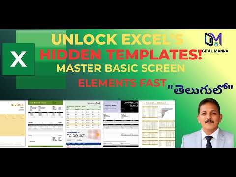 “Unlock Excel’s Hidden Templates | Master Basic Screen Elements FAST"