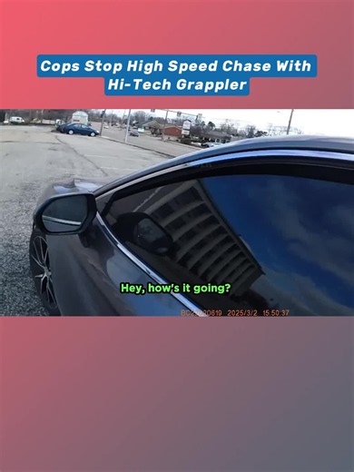 Cops Stop High Speed Chase With Hi-Tech Grappler #cops #copsoftiktok | cops