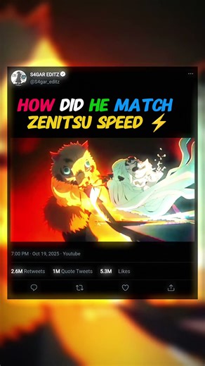 Lord Inosuke Beat Zenitsu Speed 🍃🏔️ #viral #demonslayer #anime #viratkohli #edit #animeedits
