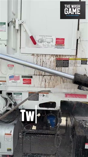 Fleet washing garbage trucks. ￼