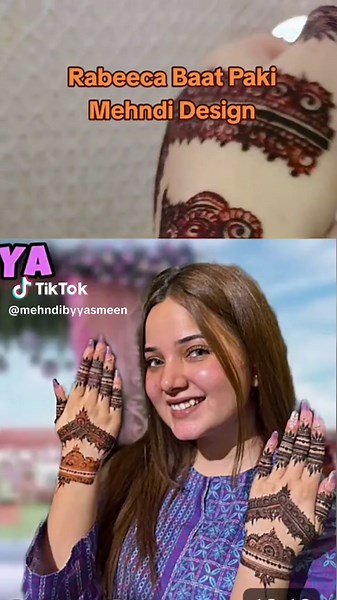 Easy Pakistani Mehndi Design Tutorial | Beginners | Yasmeen