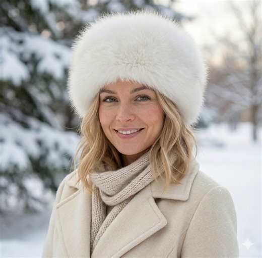 Luxury Fur Cossack Hat – Women’s Plush Russian Ushanka | Y2K Winter Style & Trendy Fluffy Ski Hat for Cold Weather - Etsy